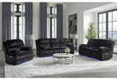U8686 Black Pwr Rec Sofa W/ Led/Pwr Con Rec Ls W/Led/Pwr Rec W/Led