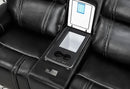 [Pre-order] 3-Piece Black Leather Power Reclining Living Room Set
