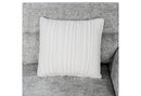 U9401 Nickel Sofa Bed Sectional With 3 Pillows And Ottoman