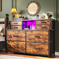 Multi-Functional Storage Cabinet with Power Board & LED Light