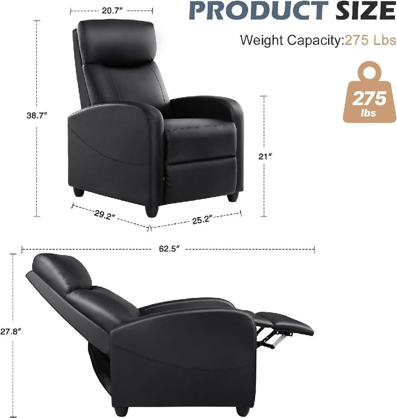 Home Theater Recliner with Back Massage