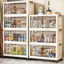 456 Layers LargeCapacity Stackable Lidded Storage Cabinet with Casters Portable Foldable Plastic Wardrobe Organizer And Drawer Unit Multifunctional Rolling Storage Box with Handles for Home Use for in Living Rooms Offices Dormitories