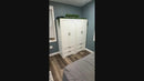 62.5 Wooden Wardrobe, Independent Metal Hanging Rod Clothes Storage Cabinet, Double-Door Wardrobe