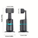 Auto Face Tracking Tripod2026 New AI Smart Facial Tracking Gimbal with Gesture Control No App Required Detachable Remote Control 360 Rotation Ideal for Live Streaming  Video Recording 4in1 Universal Joint Stabilizer OneTouch VideoPhoto