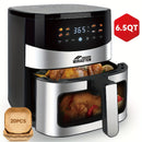 65QT28QT Air Fryer Smart Touch Screen with Color Icons And Viewable Windows 8 Presets Recipes  Manual Adjustments for Quick Easy Meals DishwasherSafe for Family Party Kitchen Accessories Toaster Oven Deep Fryer Multifunctional Cooker