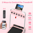 Foldable Treadmill with 10 Incline 2in 1 Under Desk Treadmill with Hiking Mode 30HP Portable Quiet Under Desk Treadmills 320LBS Capacity 2 Adjustable Incline LED Display No Assembly Required SpaceSaving Design
