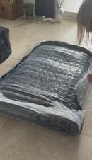 Boneless L-Shaped Couch with Chaise 95.7", Compressed Boneless Sofa No Assembly Required