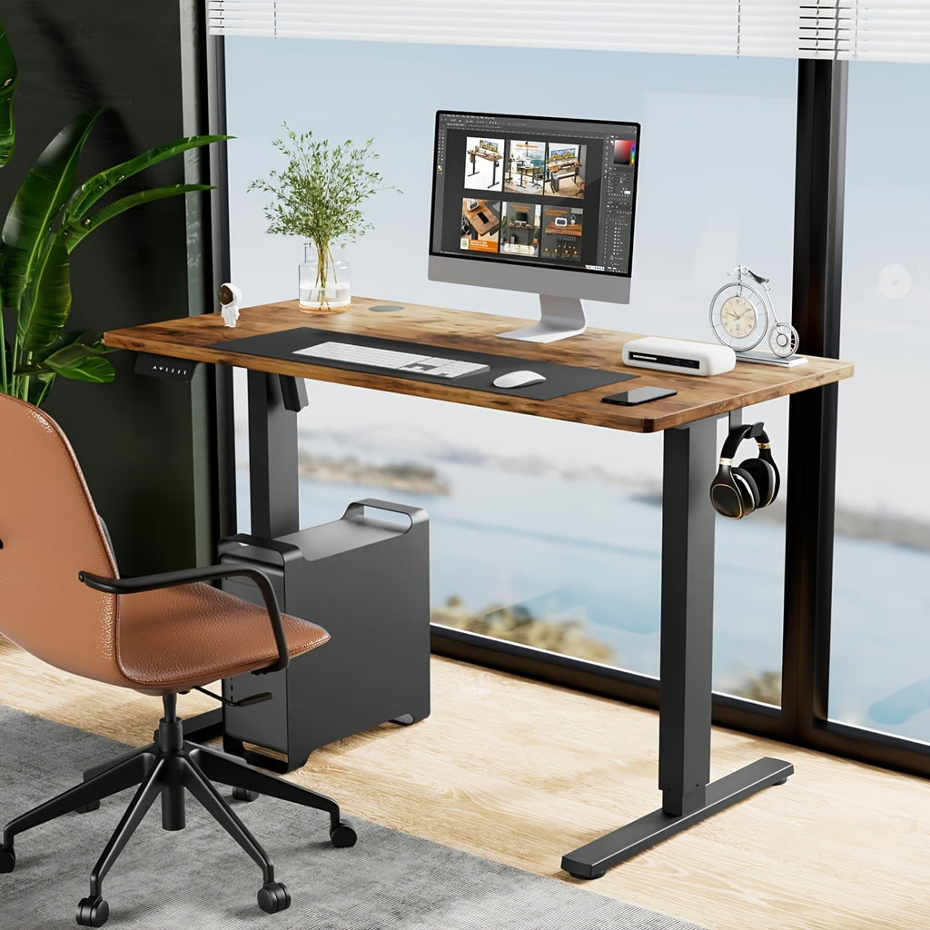 IDLE WAY Ergonomic Desk with Adjustable Height Ideal for Modern Offices Studies Bedrooms And Living Rooms