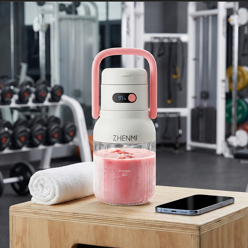 Gift for The Holiday Season ZHENMI Cordless Blender 33Oz Portable Ice Crushing Blender for Smoothies And Shakes USB Rechargeable Perfect for Christmas Thanksgiving Halloween