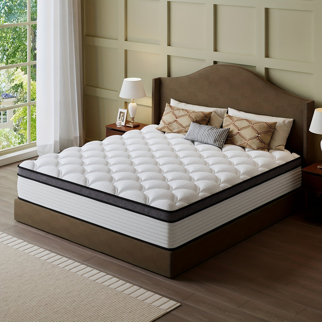Queen Size Mattress  Independent Pocket Coil  Memory Foam  Boxed Compressed Delivery 101214 Inches Twin Full Queen King