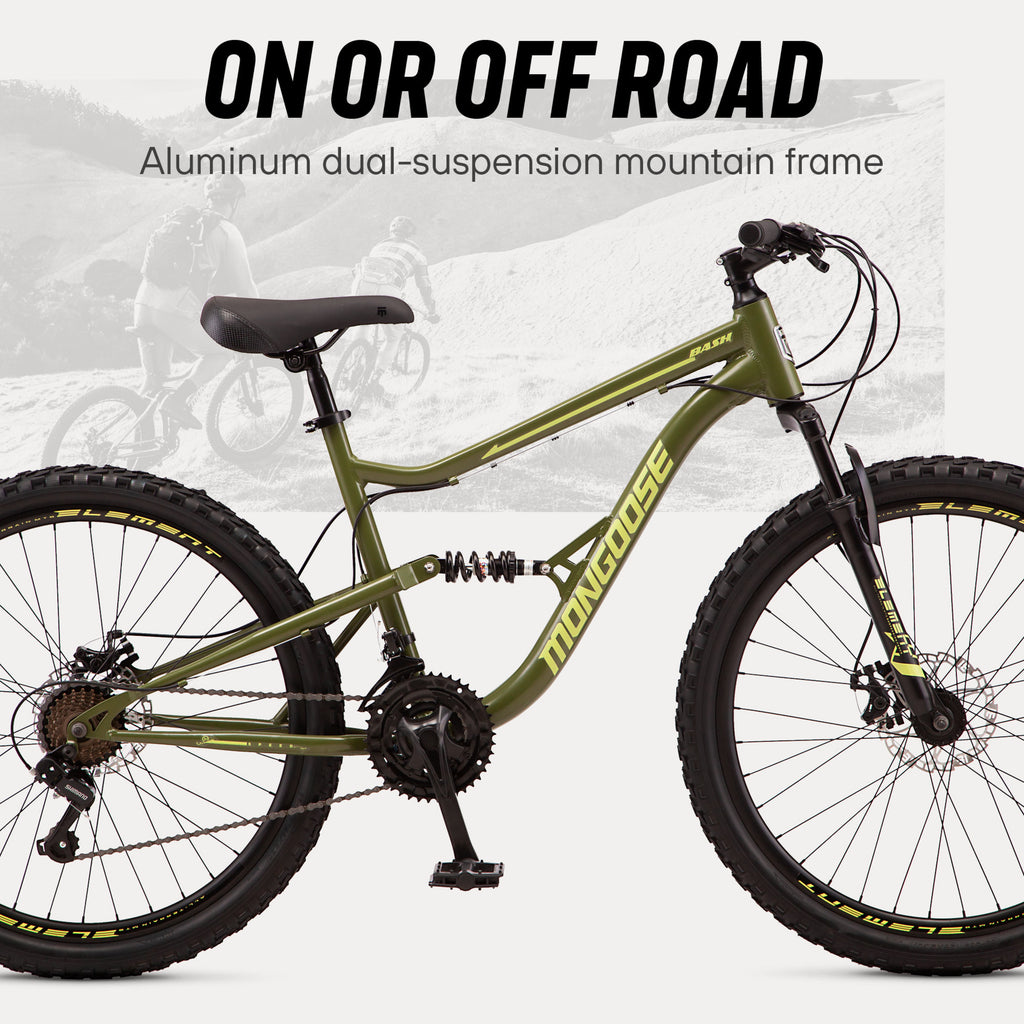 Full Suspension Mongoose Element Bike 21 Speed Mongoose Mgx Mgx