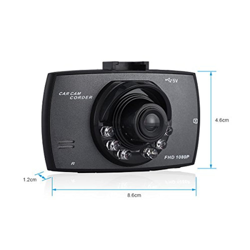 Dash Cam, Full HD 1080P DVR Dash Camera 120 Degree Wide Angle with Night Vision - The Triangle