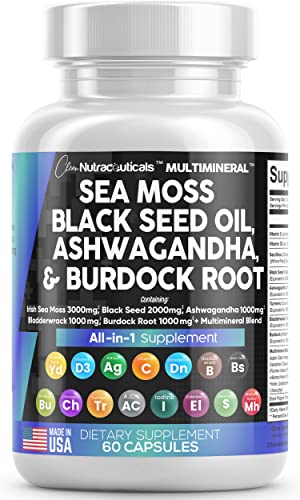 Sea Moss 3000mg Black Seed Oil 2000mg