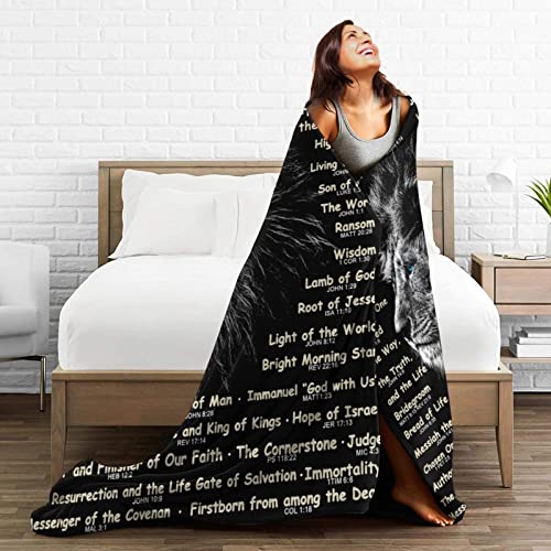 Bible Verse Blanket Christian Gifts (50x40inch)- Religious Throw Blanket