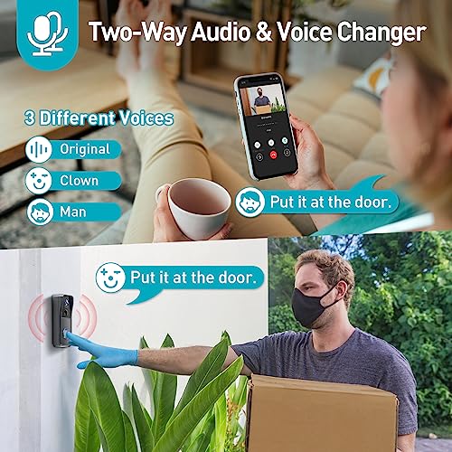XTU Wireless Video Doorbell Camera with Wireless Chime