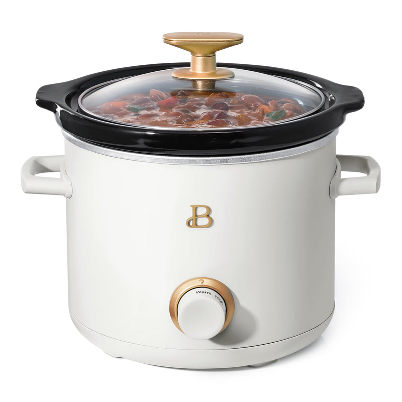 Beautiful 2 qt Slow Cooker Set, 2-Pack, White Icing and Merlot by Drew  Barrymore, 19340, 100 W - Walmart.com in 2023