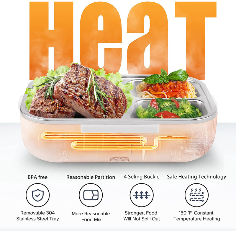 Electric Lunch Box Food Heater, Portable Food Warmer