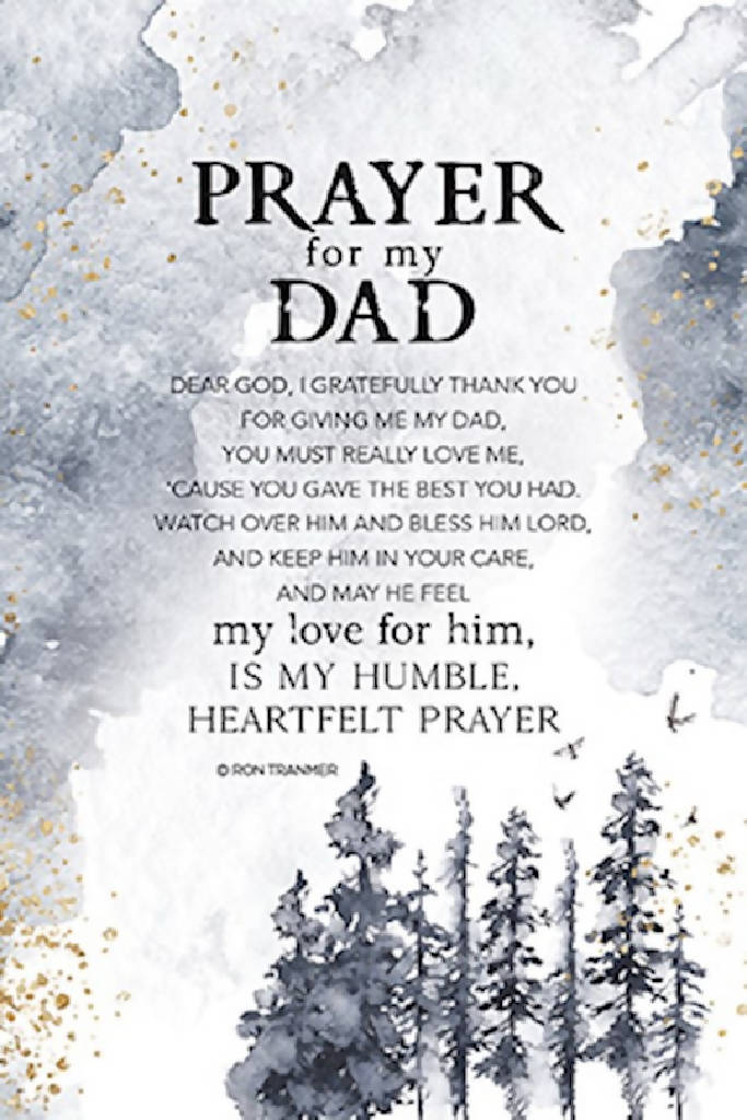 Prayer for my Dad Plaque