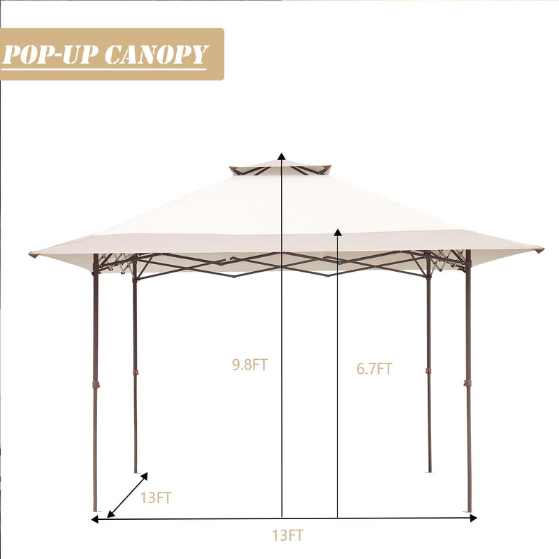 [Pre-order] Ainfox 13x13FT 2-Tier Patio Gazebo Outdoor Pop-Up Canopy Tent