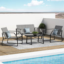 [Pre-order] Corvus Yorkdale 4-piece Outdoor Sling Fabric Conversation Set - The Triangle