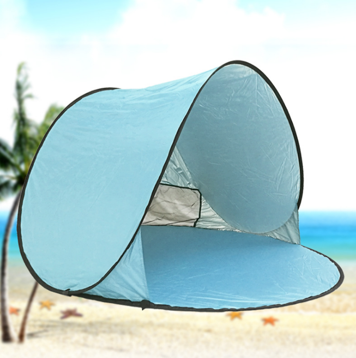 Pop up Beach Shade Tent - Blue - The Triangle