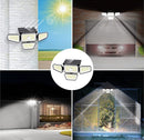 4 Head Solar Sensor Outdoor Garden Exterior Design Modern 270 LED Solar Outdoor Lights Wall Light Outdoor - The Triangle