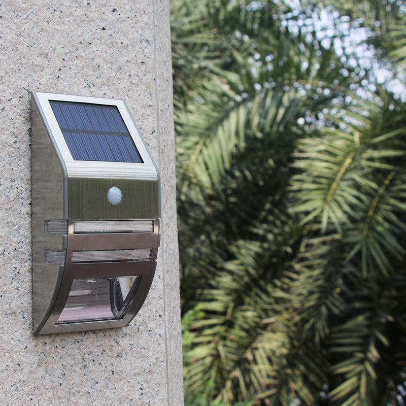 Solar Motion Sensor LED Wall Light Outdoor - The Triangle