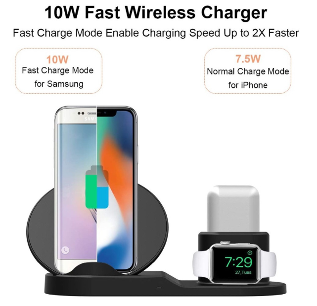 3 in 1 Wireless Charging Station - The Triangle