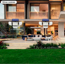 IP65 Waterproof 182 LED with Motion Sensor and Remote Control 4 Heads Outdoor LED Solar Light - The Triangle