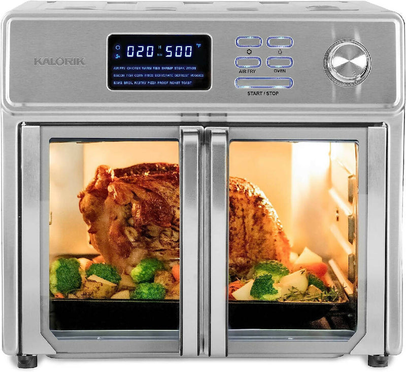 Kalorik MAXX 26 Quart Digital Air Fryer Oven Grill, Stainless Steel - The Triangle