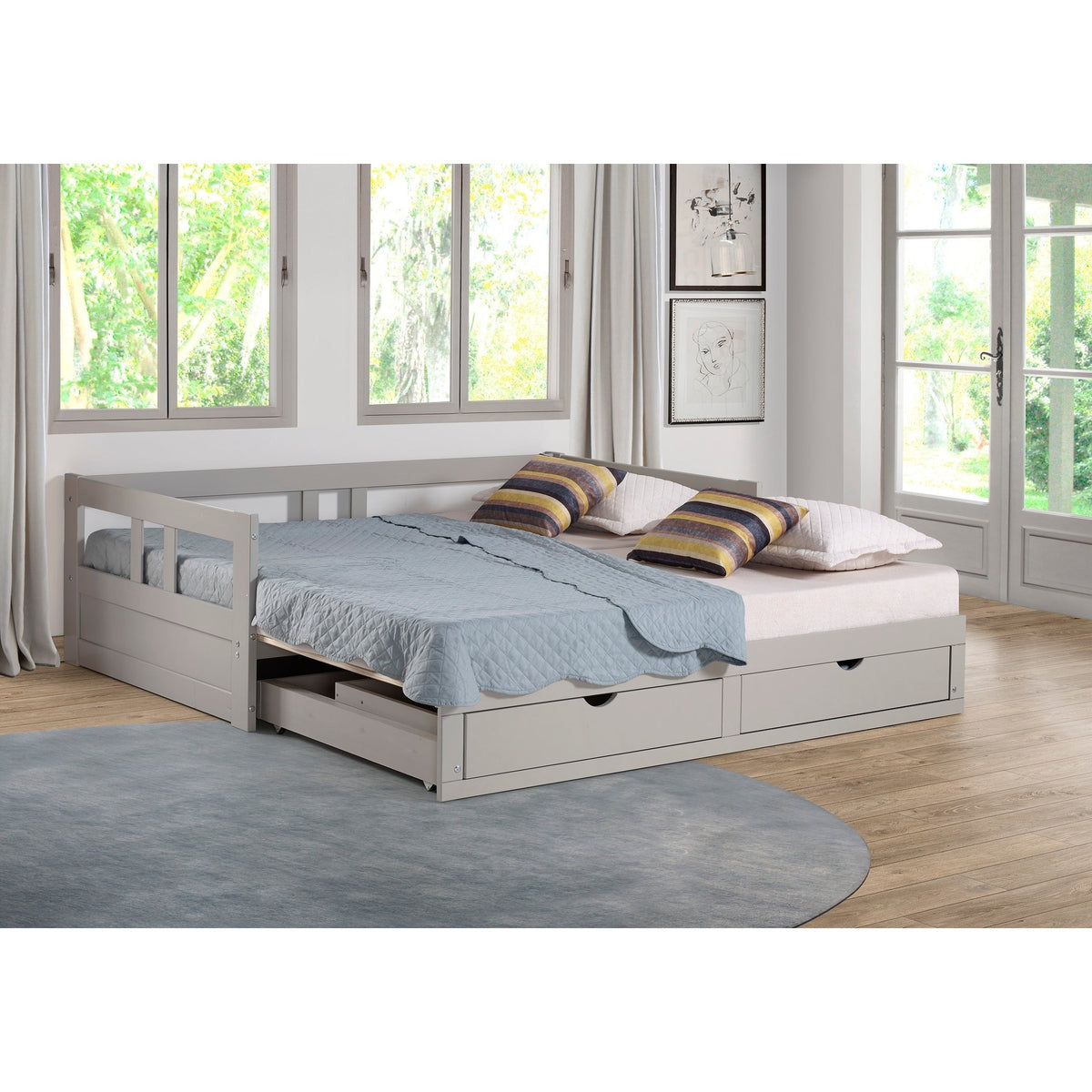 King daybed with trundle sales