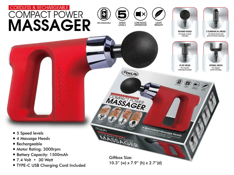 Compact Power Percussion Massager