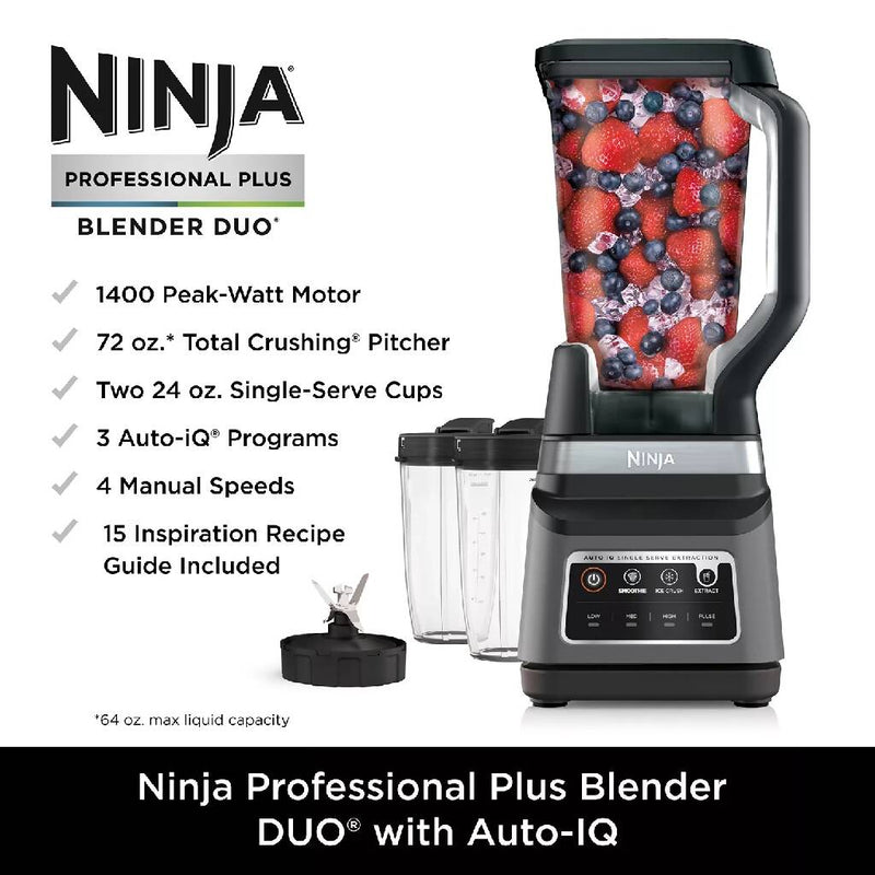 Ninja Professional Plus Blender DUO with Auto-iQ-DB751A